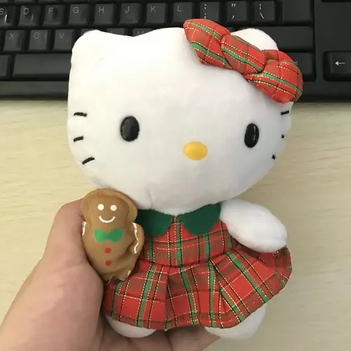 Супер мягкая кукла плюш 6 &quot15 см Hello kitty держа пряники Плюшевые чучело