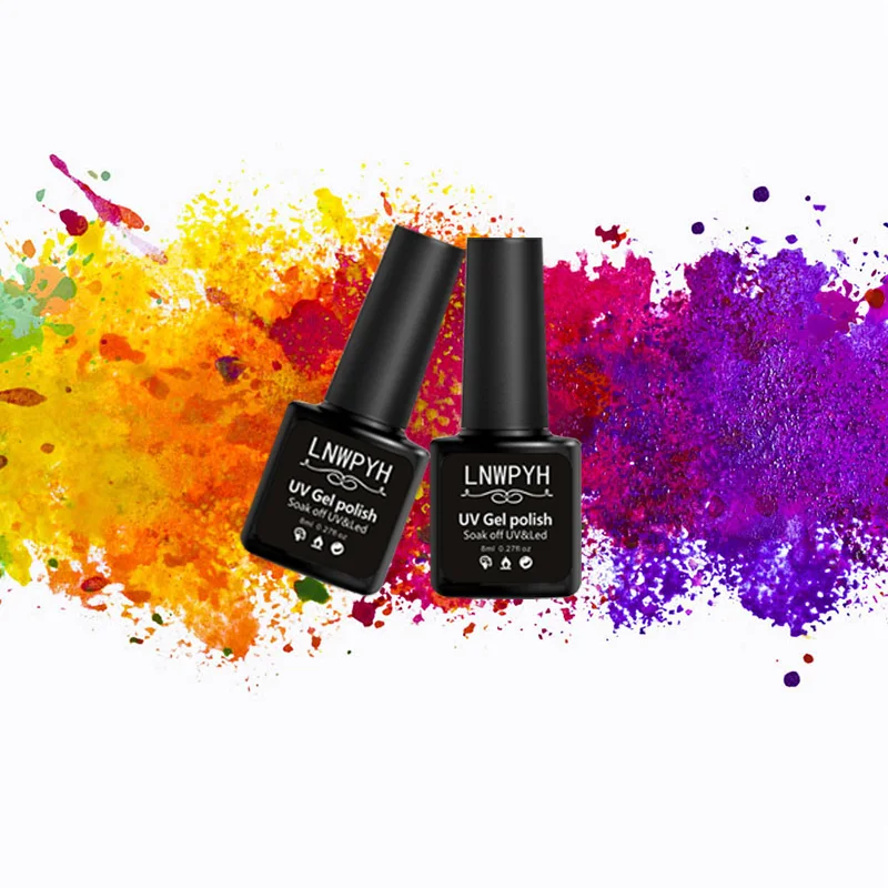 Koop 18 fles LOT Nagellak Nagellak Gel polish uv Kleur Vernis Semi Permanente Gel Manicure Primer Top Jas glitter Nail Art