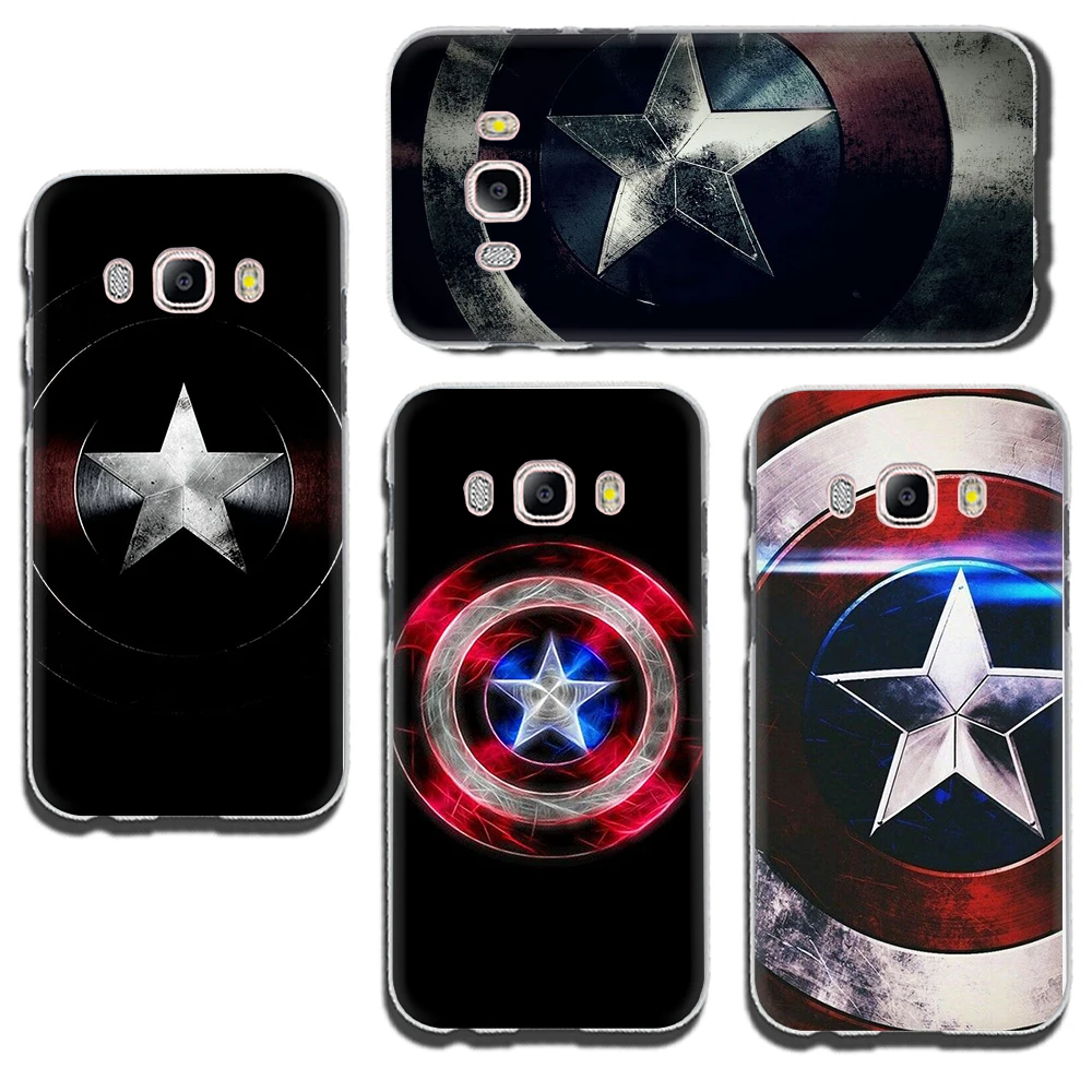 Жесткий чехол для телефона с изображением Капитана Америки для samsung Galaxy J1 J2 J3 J4 J5 J6 Plus Prime J7 DUO J8