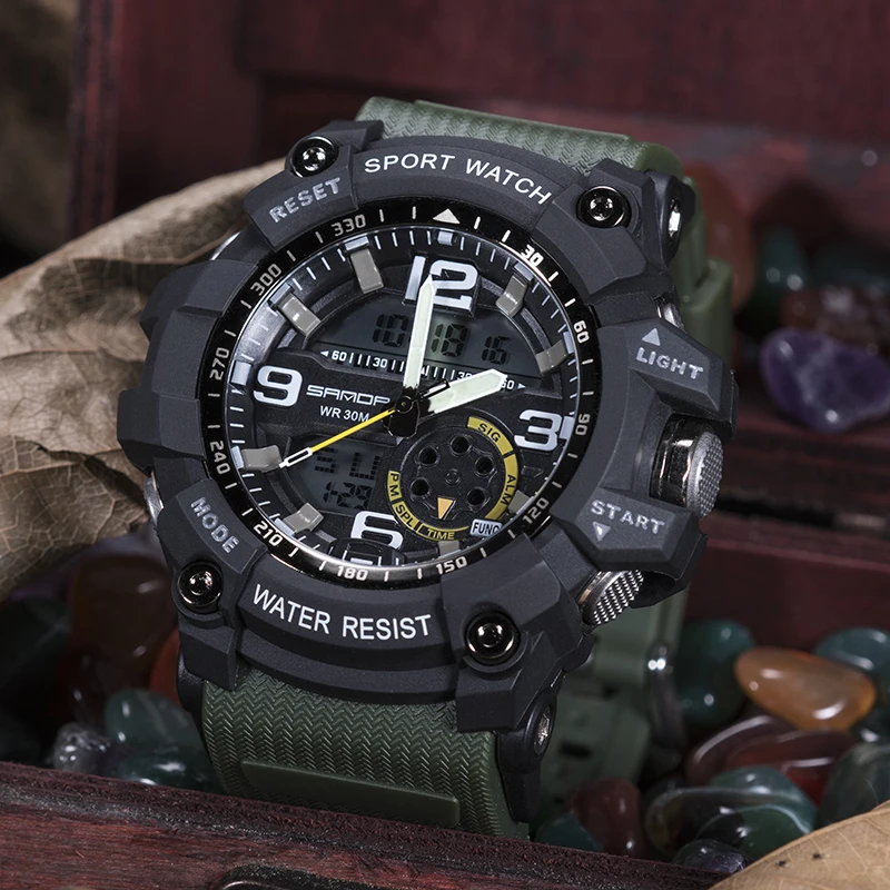 Dropshipping Men's Military Watch Men 3ATM Waterproof G style Sport Watch Male Clock S Shock Relogio Masculino erkek Saat 2019