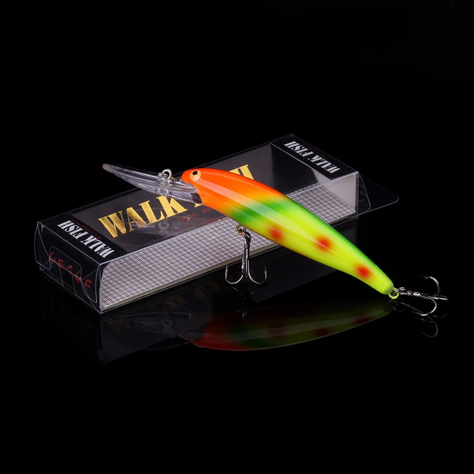 WALK FISH Hot Wobbler Fishing Lure 115mm 11.6g Plastic Minnow Bass Pike Artificial Hard Bait Fishing Tackle Pesca Diving 3-4M - Image 3