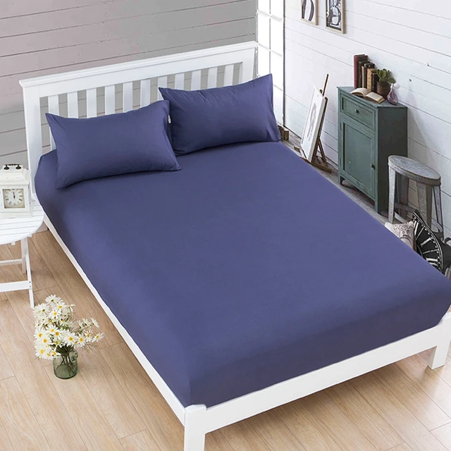 1pcs Cotton Polyester Solid Color Ed Sheet Bedding Mattress 1pcs Cotton Polyester Solid Color Ed Sheet Bedding Mattress Cover Four Corners With Elastic Band Bedspread S Bed Sheets