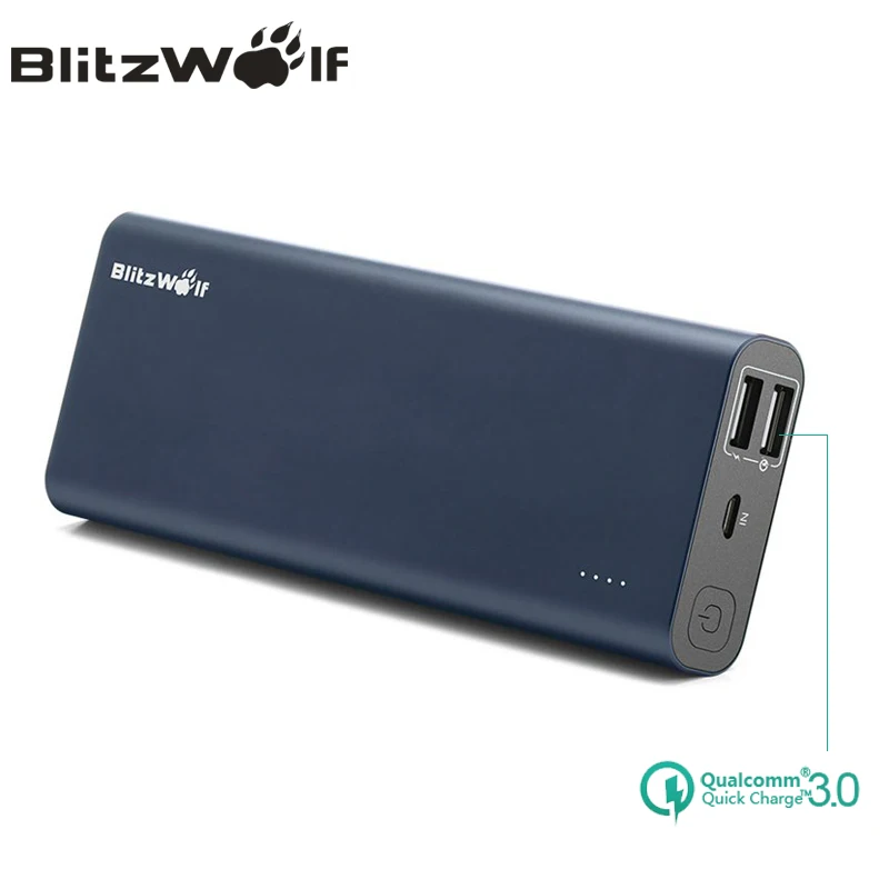 BlitzWolf BW P5 15600mAh Quick Charge QC3 0 Dual USB Portable External Battery Charger Power Bank