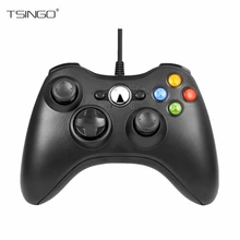 TSINGO для microsoft ПК Windows 7/8/10 USB проводной геймпад игровой контроллер встроенный двойной вибрации контроллер джойстики