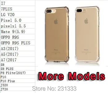 

Soft TPU Case For Samsung Galaxy S8 PLUS A3 A5 A7 J3 J7 2017 Clear Shockproof Cell Phone Transparent Skin Cover Luxury 100pcs