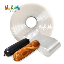 Boîtiers en plastique de qualité alimentaire pour saucisses Salami, 5 mètres, large, 50mm, pour Machine à saucisses, Hot Dog, boîtiers non comestibles