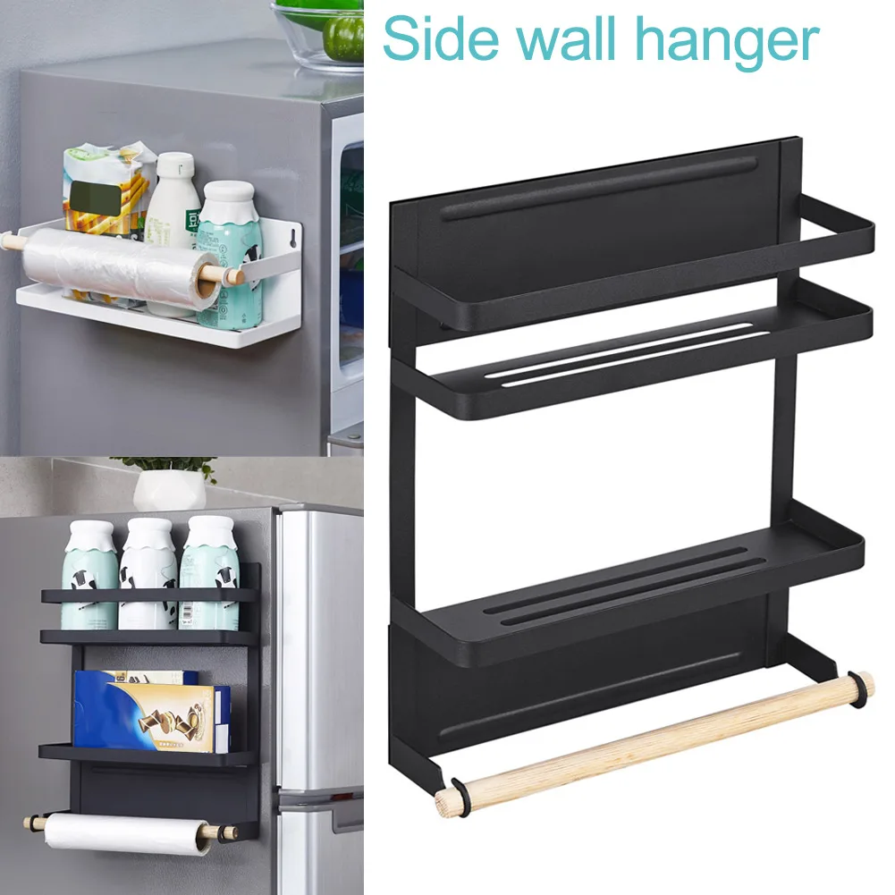 

Magnetic Refrigerator Side Hanger Rack Spice Holder Storage Kitchen Tool DC112