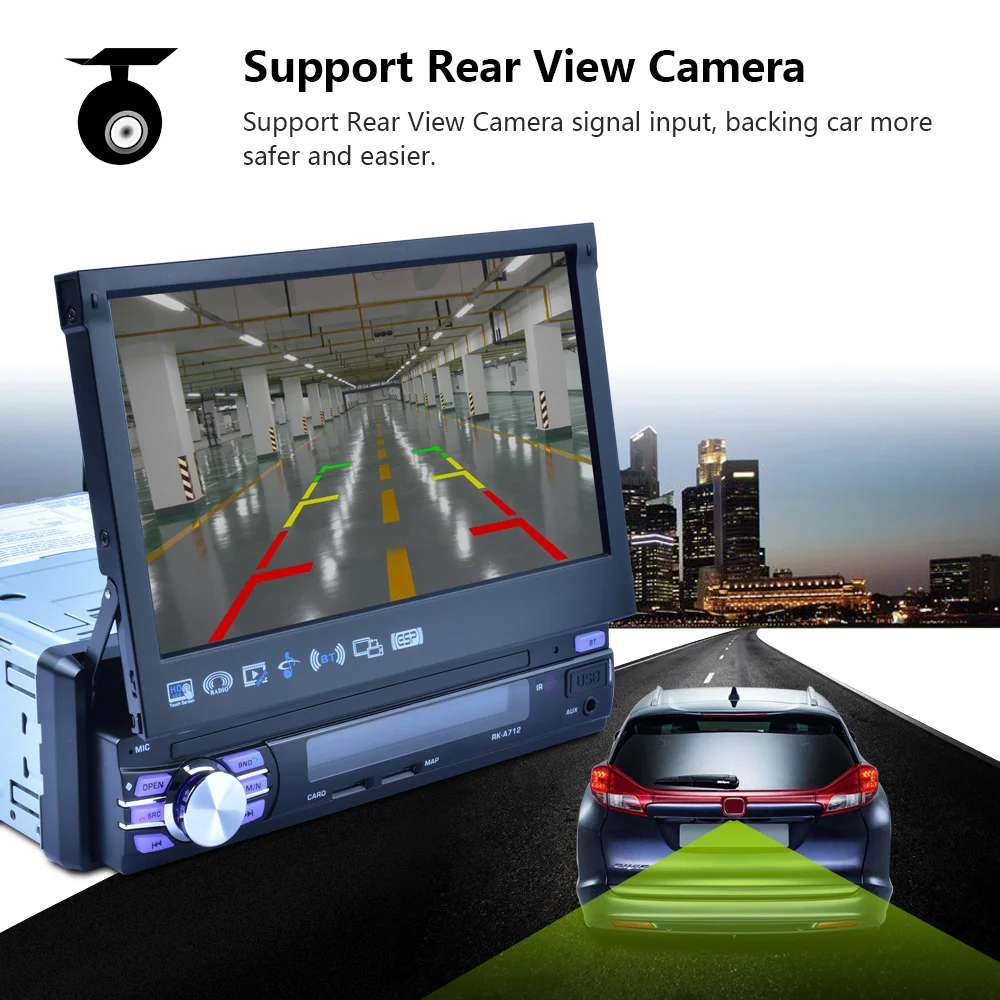  Podofo Auto Audio Android Radio Stereo Bluetooth autoradio MP5 Multimedia Player 1DIN 7 