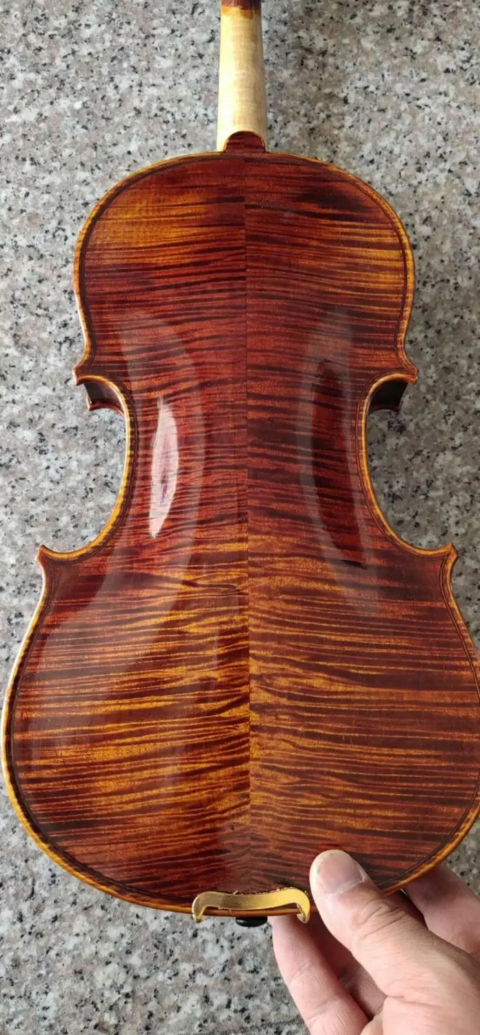 

Handmade violin 4/4 3/4 solid wood Beautiful tiger pattern violin Student adult Professional instrument Perfect sound quality