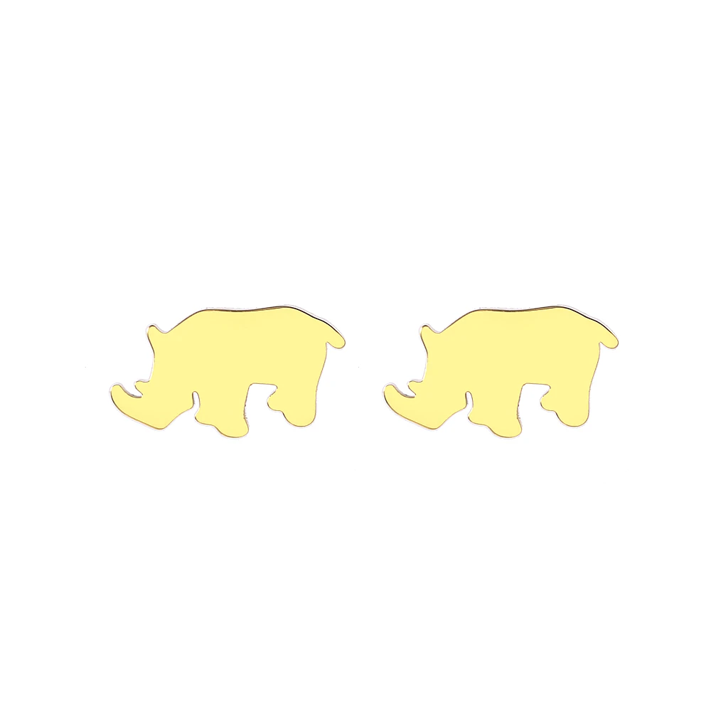 

Feelke Holiday Stud Earrings Rhino Earrings Xmas Funny Earrings