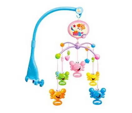 spinning baby toys above crib