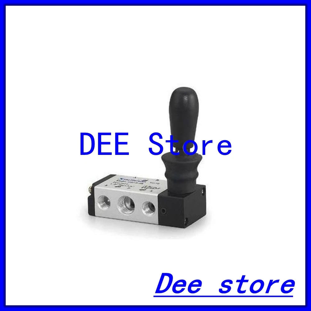 

5 port 2 position 1/2" BSPP (G) Thread Pneumatic Hand Lever Valve Hand Return 4H410-15