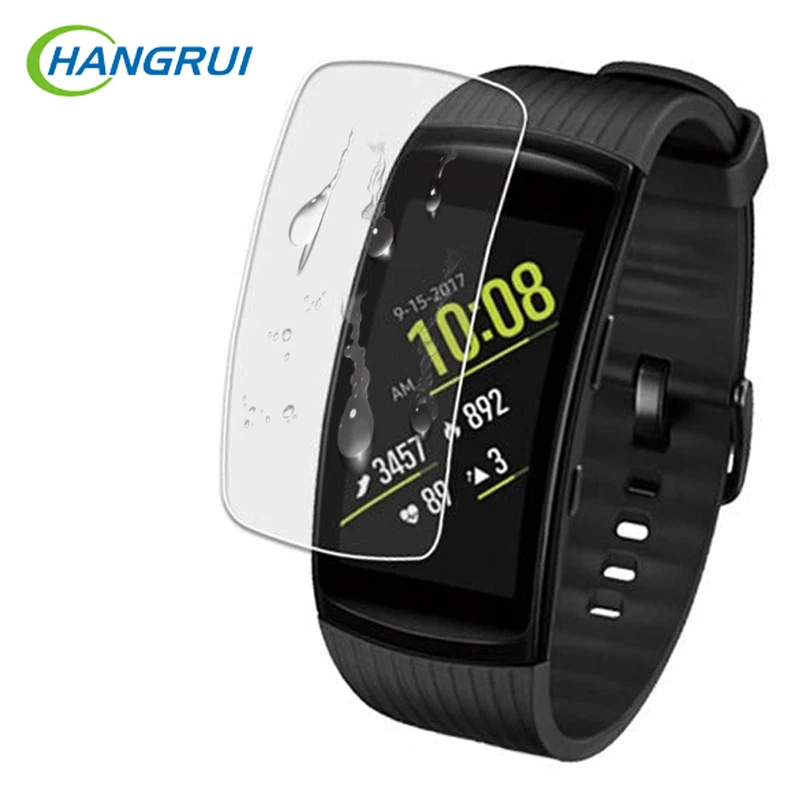 

Hangrui Soft TPU Ultra HD Clear Protective Film Anti-scratch For Samsung Gear Fit 2 Pro Smart Band Full Screen Protector Cover