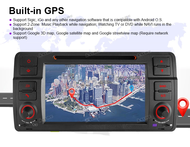 Flash Deal A-Sure 7 Inch 2 Din Android 9.0 Car Auto Radio GPS DVD Player Sat Stereo Navigation For BMW E46 1998-2006 M3 DAB+ 32GB ROM 24 Flash Deal A-Sure 7 Inch 2 Din Android 9.0 Car Auto Radio GPS DVD Player Sat Stereo Navigation For BMW E46 1998-2006 M3 DAB+ 32GB ROM 24