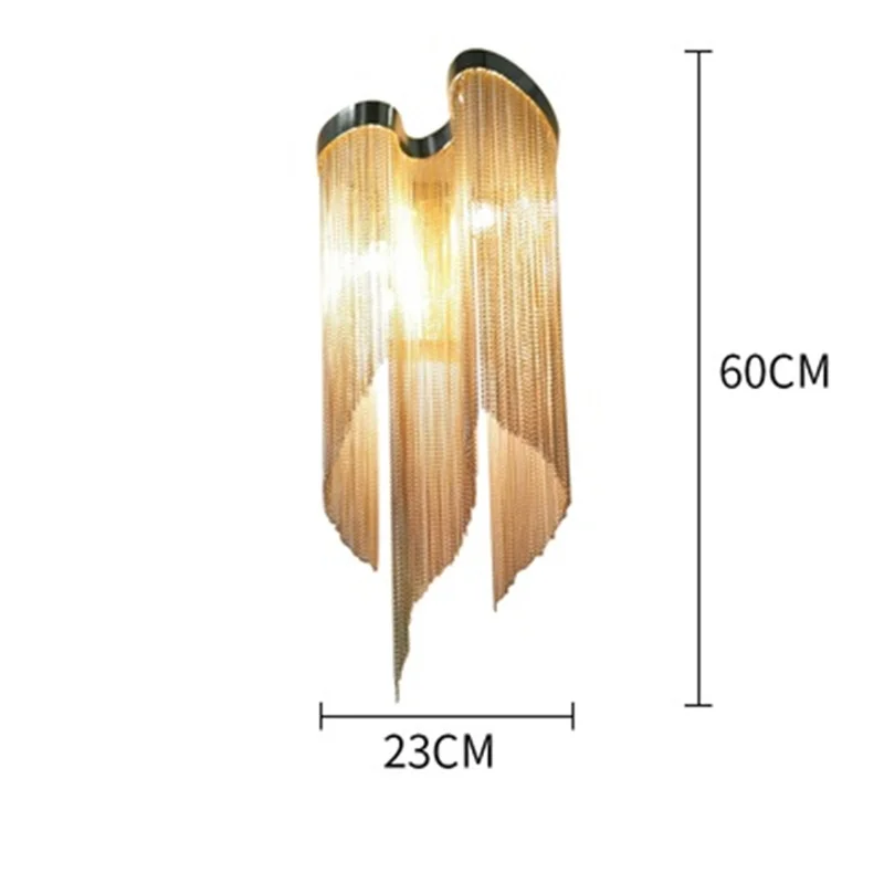 Роскошный итальянский светильник с цепочкой, настенный светильник, зеркальный светильник, настенный светильник для ванной комнаты, светильник для спальни