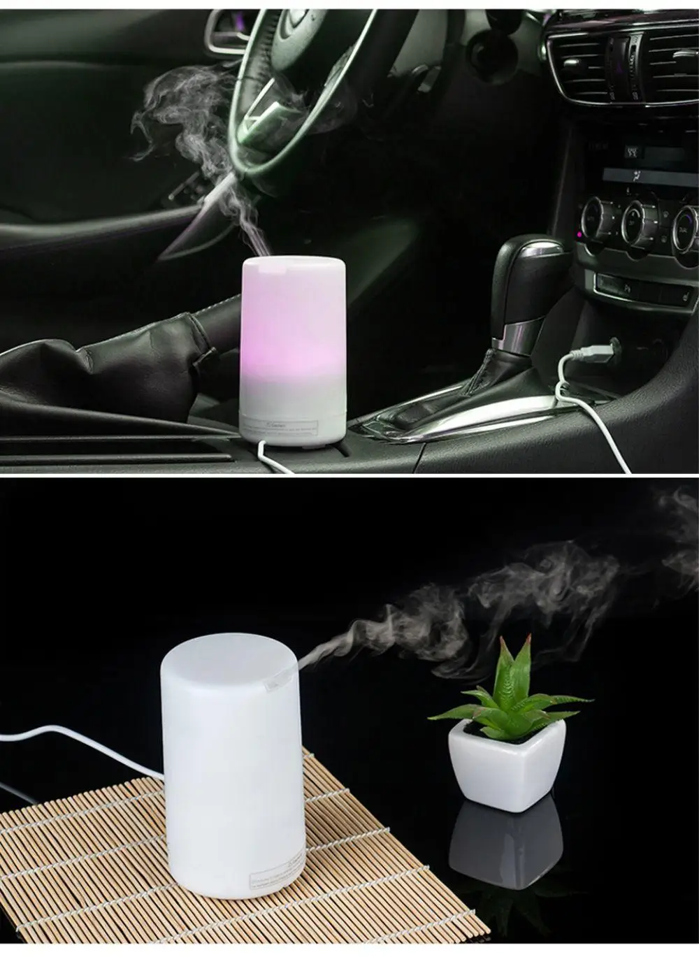

2019 Electric Aroma Essential Oil Diffuser Ultrasonic Air Humidifier Grain Aromatherapy Essential Oil Cool Mist Humidifier Hot