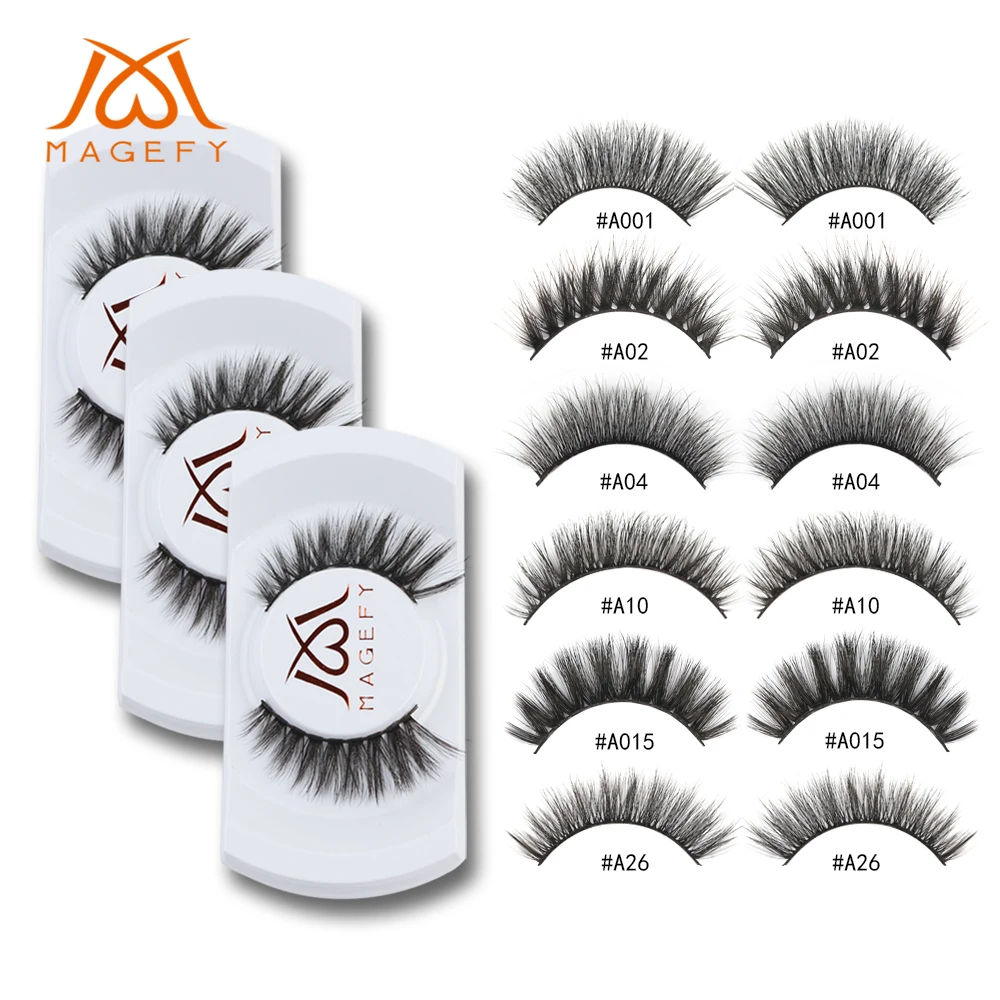 

50pairs/lot Wholesale Eyelashes Faux Mink Lashes Extension Handmade False Eyelash 3D Mink Eyelashes Fake Eyelashes Makeup cilios