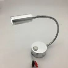 12 V Светодиодный свет чтения RV лодка кровать настенный стол Light Кровать свет, настенный свет настольная лампа 1 w теплые/холодный белый сбоку Гусенек