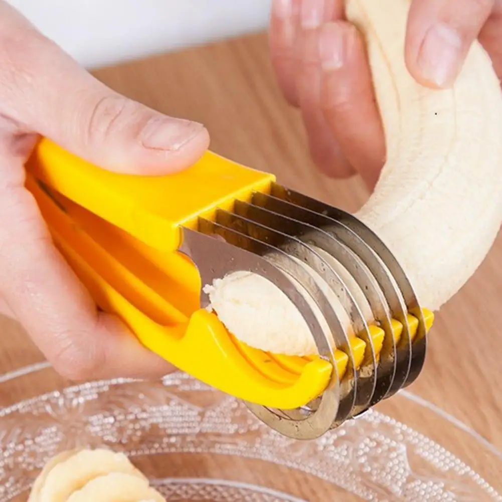 

Kitchen Banana Cucumber Fruit Fast Squeezer Peeler Slicer Cutting Tool