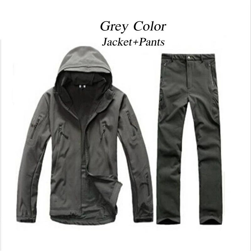 

Tactical jacket Softshell V4 Military Tactical jacket and pant suit Men Waterproof Warm Camouflage Hooded Camo Army Coat
