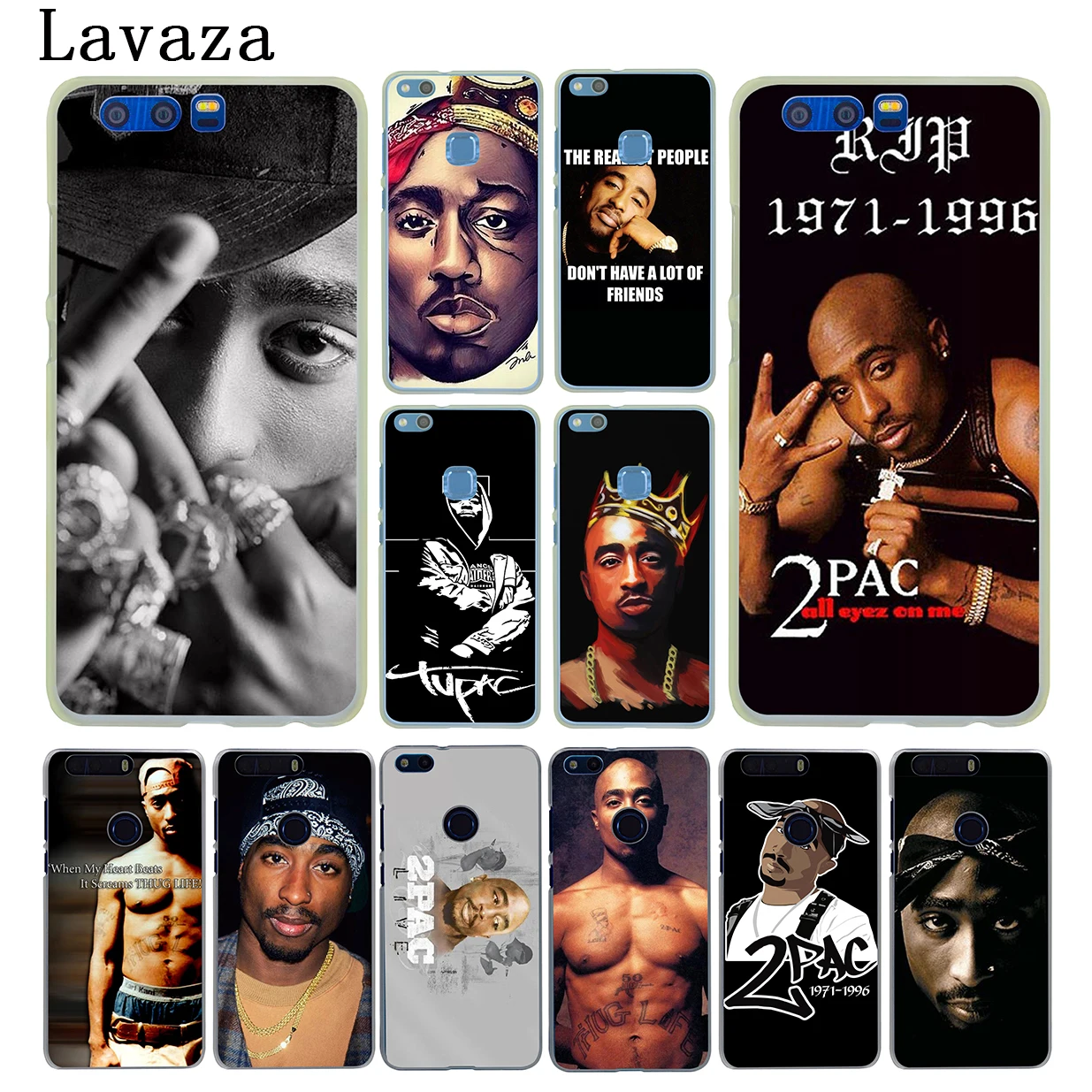 Жесткий чехол Lavaza 2Pac Tupac Amaru Shakur для Huawei Y9 Y7 Prime 2018 2019 Honor 20 10 8 8A 8X 9X 9 Lite 7C 7X 7A Pro|phone