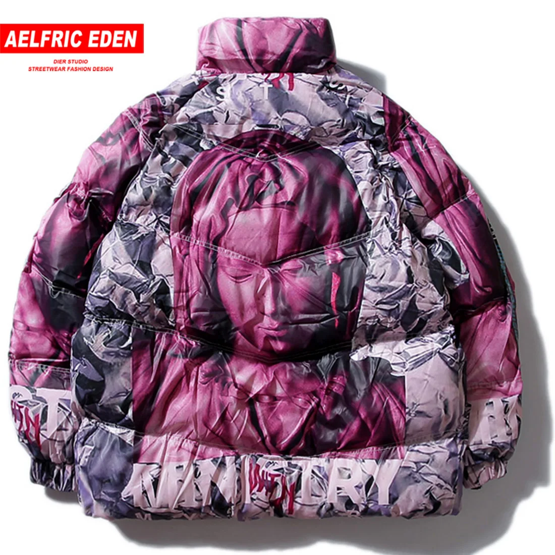 

Aelfric Eden Winter Padded Jacket Men Hip Hop Warm Streetwear Parka Loose Men Hip Hop Windbreaker Oversized Jacket Coat Outwear