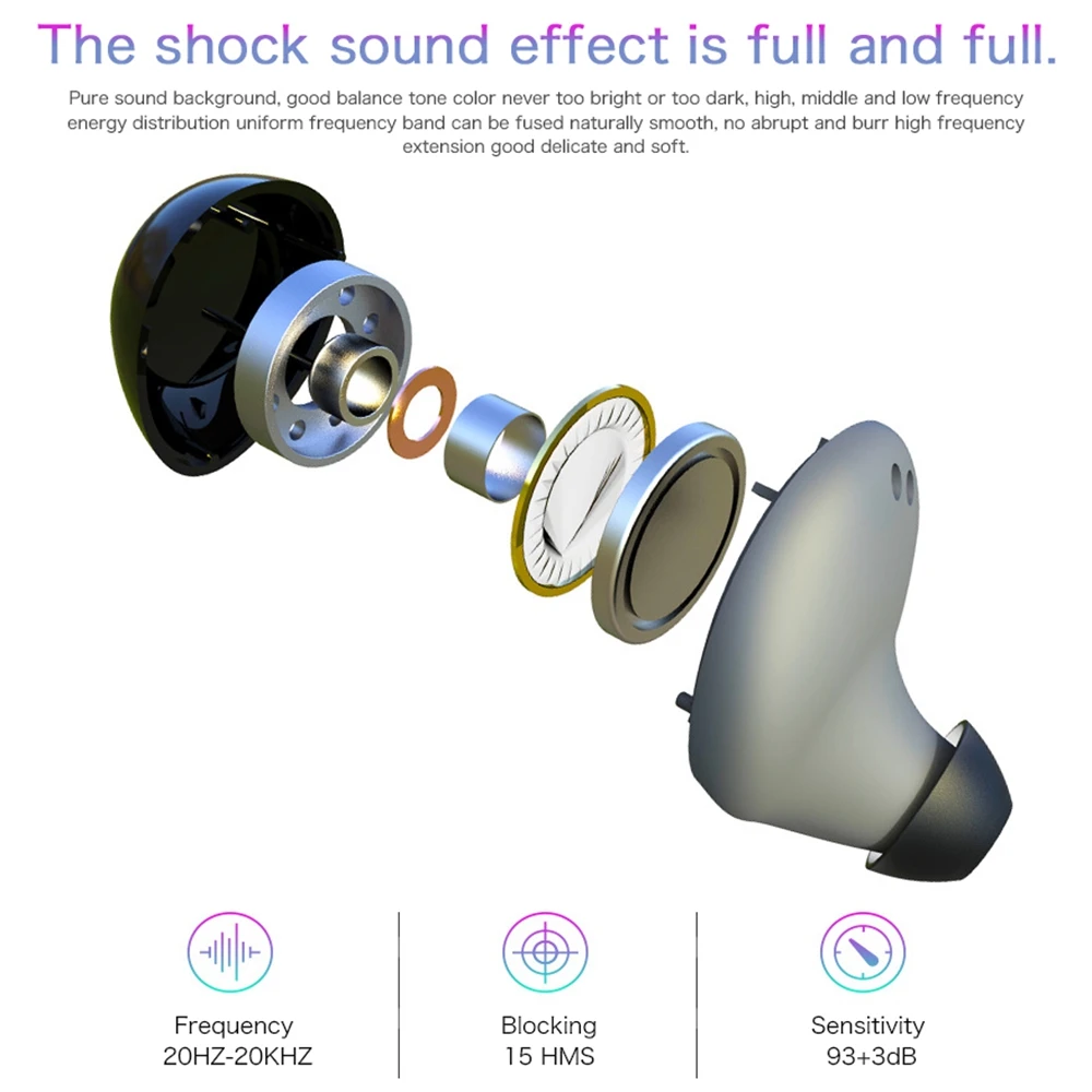 HM50 TWS Bluetooth 5 0 наушники фитнес трекер HiFi портативный умный Браслет Беспроводная