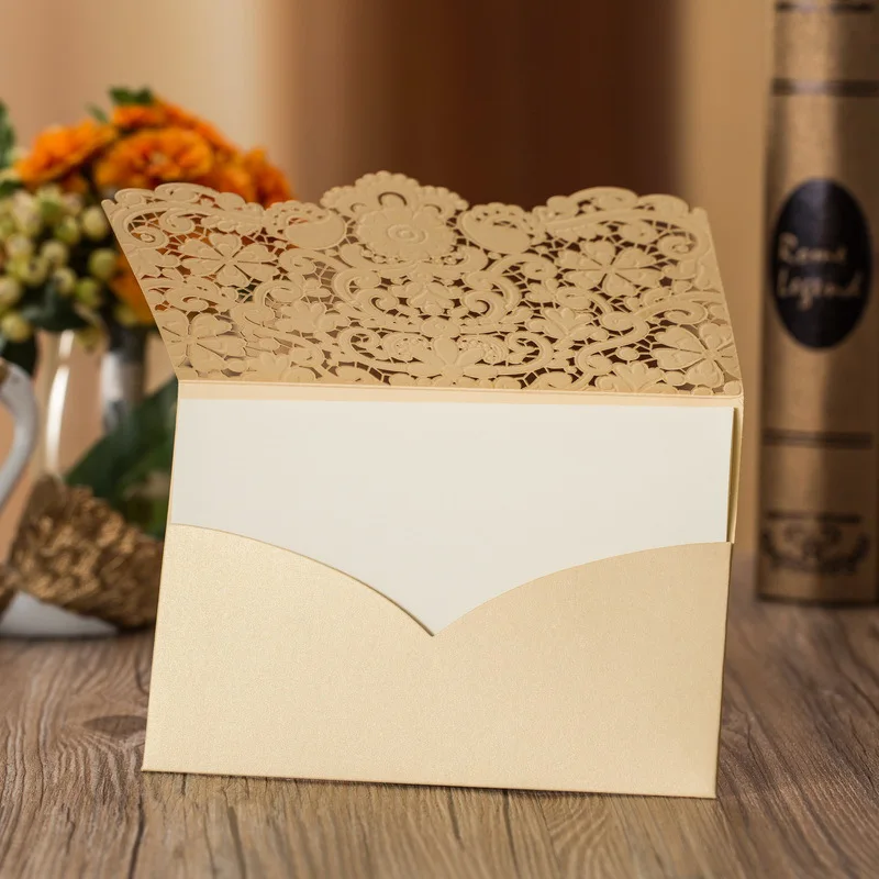 Luxury Golden Wedding Invitations