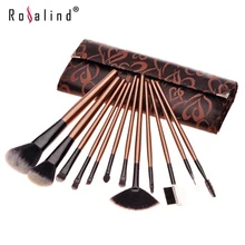 Rosalind New Fashion Style 12 Pcs Makeup Brushes Tools Horse Hair Foundation Brush Eye Shadow Brush Beauty