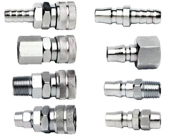 

8pcs 1/4" Pneumatic Air Compressor Hose Quick Coupler Plug Socket Connector Set, pneumatic quick coupler