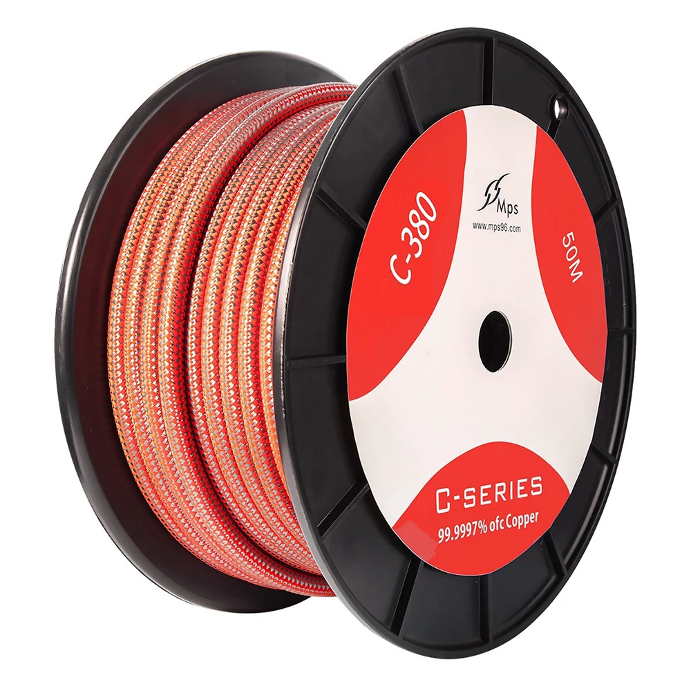 MPS C 380 99.99997% 6N OFC Hifi аудиокабель для динамика шнур питания переменного тока провод