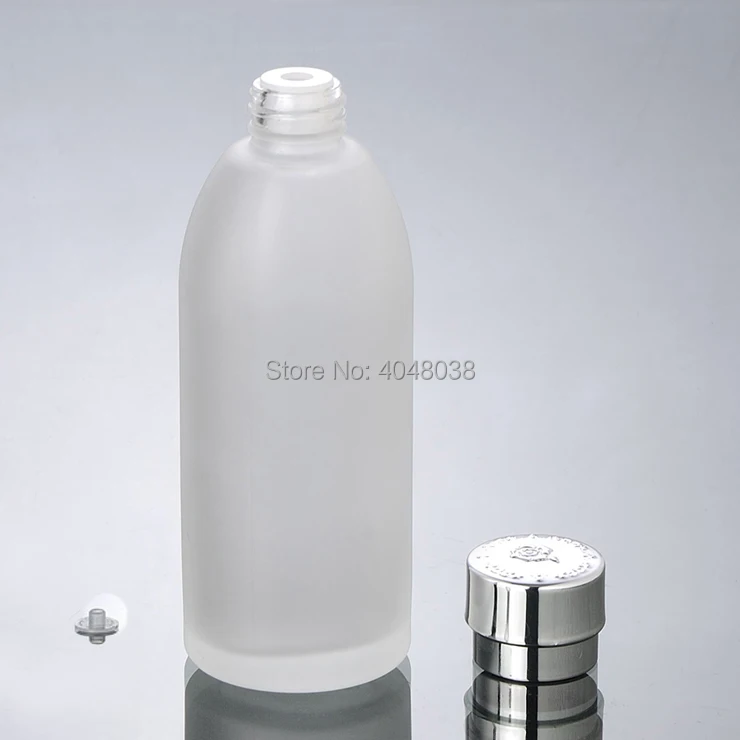 Refillable Cosmetic Container Frosted Glass Toner Bottle with Inner Plug Empty Portable Makeup Astringent Refillable 120ML 5 PCS (5)