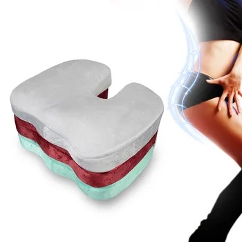 

Seat Cushion-Plush,Space Memory Foam cotton bottom cushion, chair for Office Car or Home Use-lift&thin hip, anti-decubitus