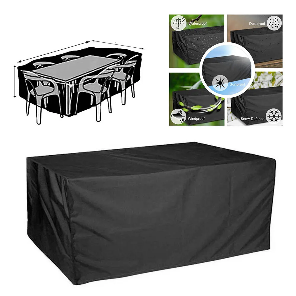

Waterproof Outdoor Patio Garden Furniture Covers Rain Snow Chair Covers Sofa Table Chair Dust Proof All-Purpose Covers