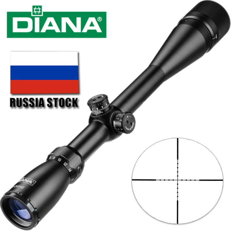 

DIANA 6-24x42 AO Tactical Riflescope Mil-Dot Reticle Optical Sight Rifle Scope Airsoft Sniper Rifle Hunting Scopes