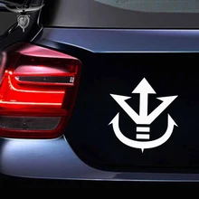 Cartoon Dragon Ball Z Justice Saiyan King Vegeta Flag Car Sticker for Camper Minicab Motorcycle Waterproof Vinyl Decal 10 Colors