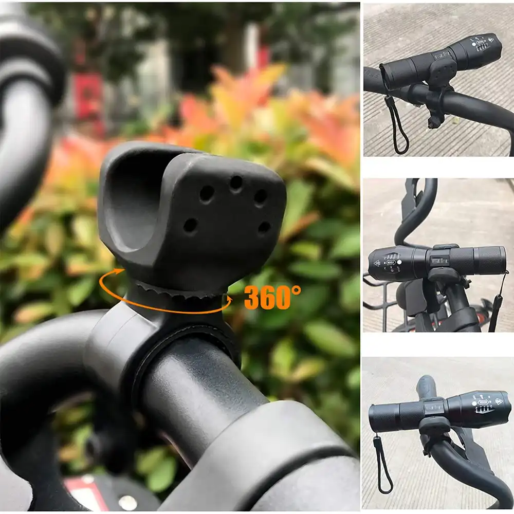 MTB Road Bike Front Light Bicycle T6 LED Lamp Headlight Zoom for Night Riding