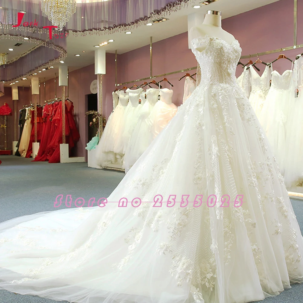Турецкие свадебные платья под заказ, 3D цветы, Vestido de Noiva Princesa, слоновая кость, тюль, Vestido de Noiva, расшитые блестками аппликации, Gelinlik