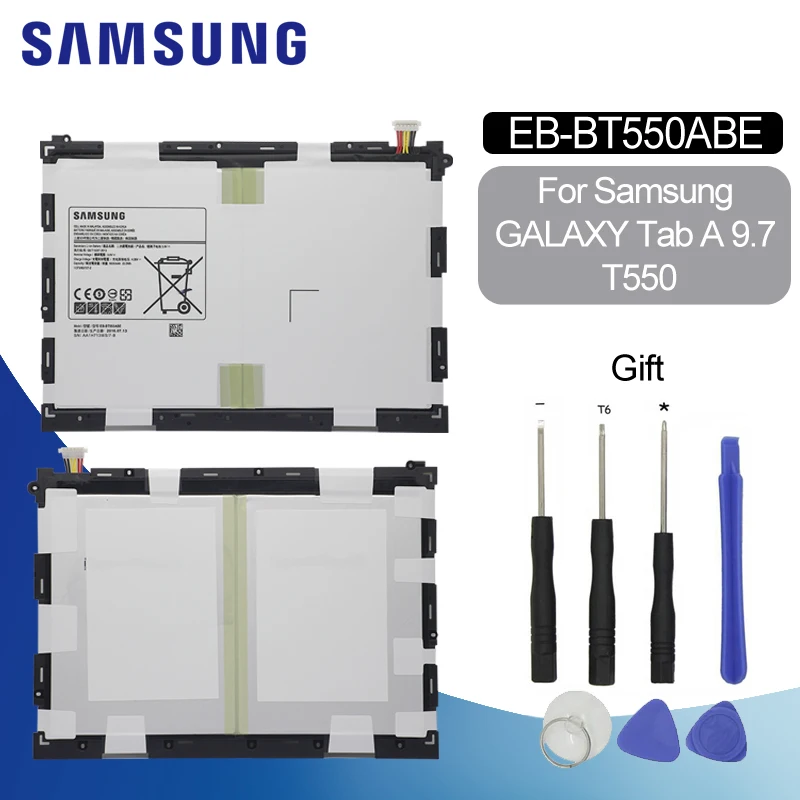 Батарея для samsung T550 EB-BT550ABE 6000 мАч для samsung Galaxy Tab A 9," T555 SM-T550 SM-P550 SM-P351 планшет Батарея