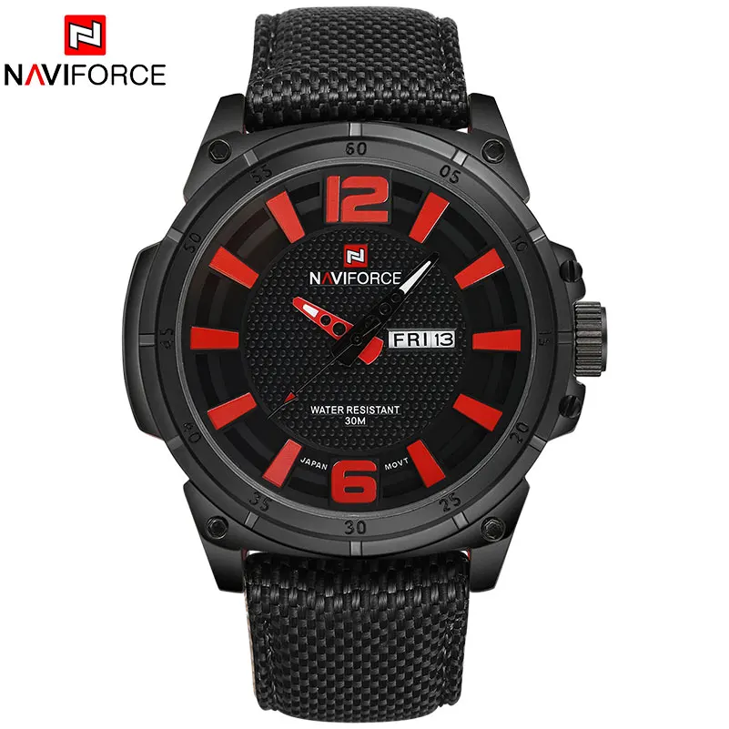 NAVIFORCE часы мужские военные спортивные кварцевые люксовый бренд Модные