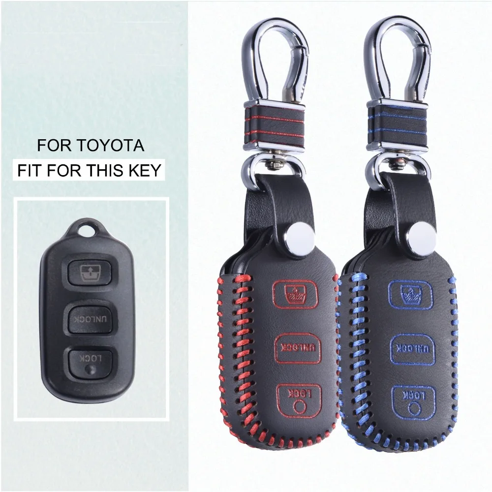 

Top Layer Leather Remote Case for Toyota Sequoia HYQ12BBX 4-Runner 4Runner 2003-2008 Keychain Fob