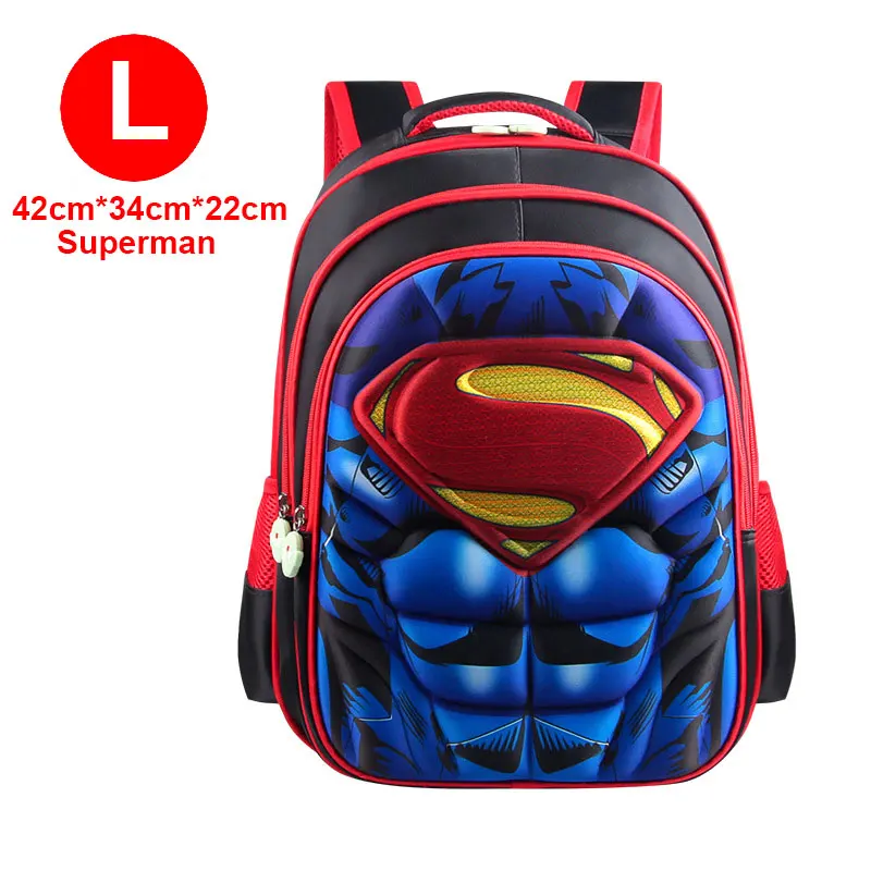 Superman Batman Spiderman Capitán América niño niña niños guardería mochila escolar adolescente mochilas para estudiantes