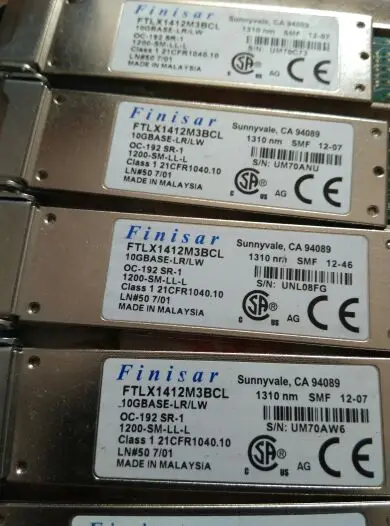 

HW transmission 1310nm SMF12-46 12-07 9.95-10.71G10km Finisar optical module