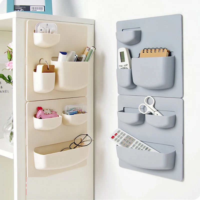 

Home Storage Wall Suction Cup Plastic Storage Rack Cosmetic Toiletries Sundries Storage Holder Bathroom Kitchen Organizer