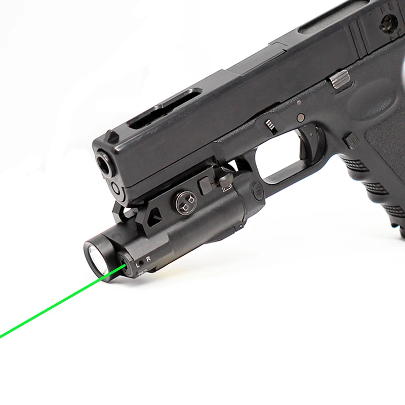 Прямая поставка, 2 в 1, магнитный компактный пистолет, зеленый лазерный боевой светильник со светодиодной подсветкой - Цвет: laser light combo