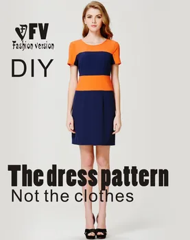 

Dresses Sewing Pattern Template Cutting drawing Clothing DIY ((Not selling clothes)) BLQ- 135