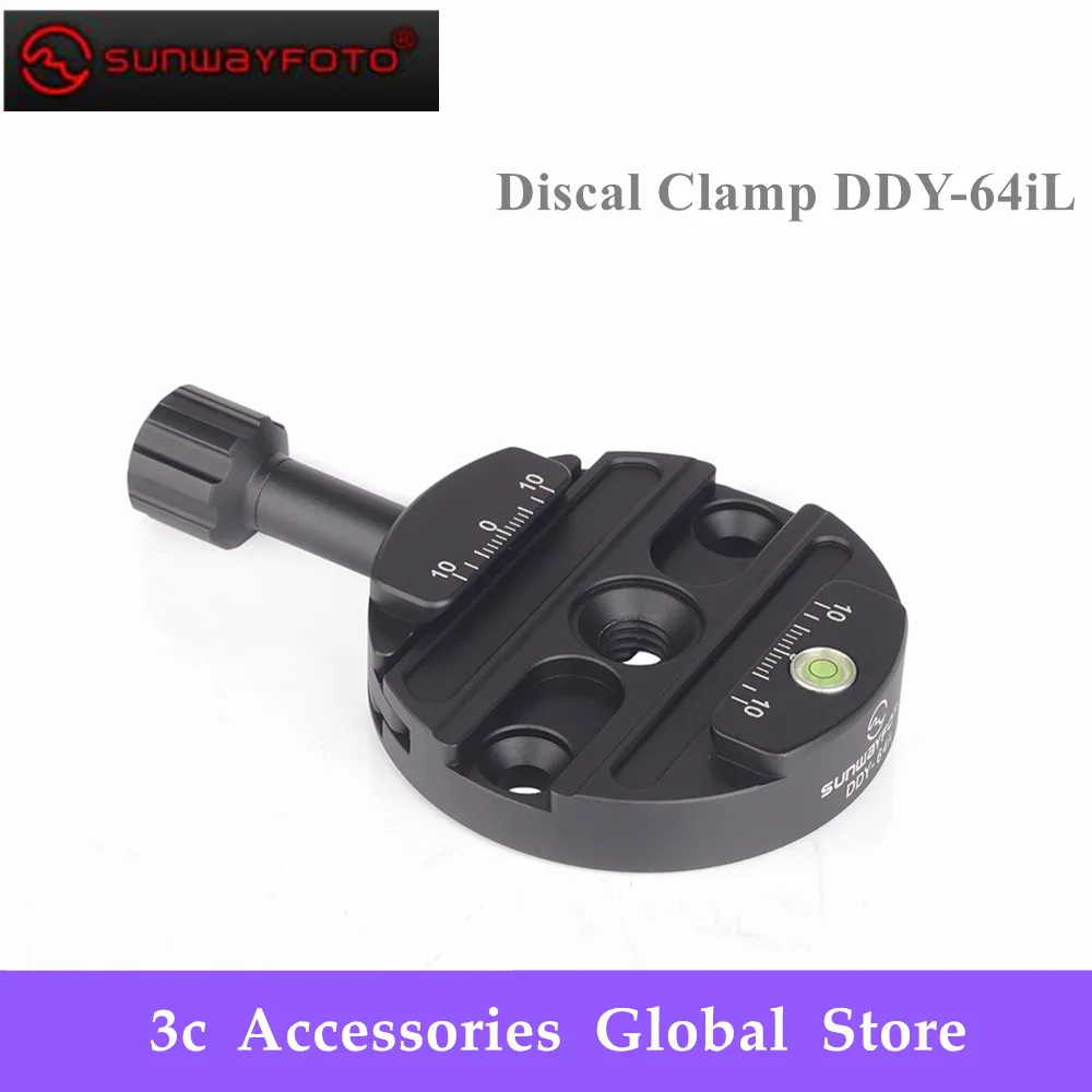 SUNWAYFOTO DDY-64iL головка штатива быстросъемный дисковый зажим для DSLR Tripode