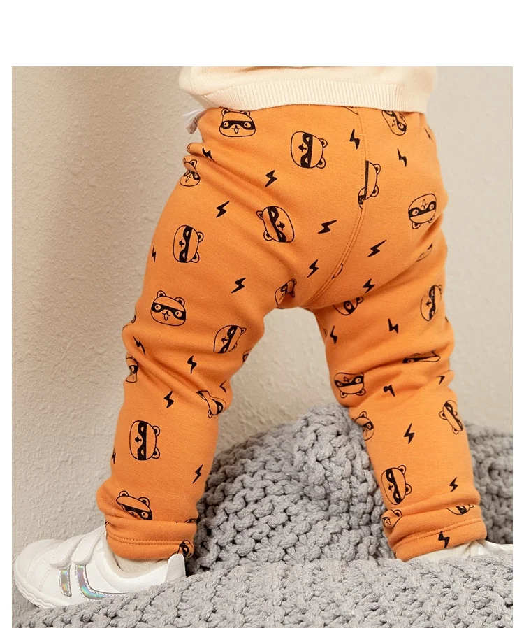 Balabala/Детские флисовые штаны без застежки с принтом для маленьких мальчиков и девочек штаны для новорожденных штаны для бега зимние штаны с эластичной резинкой на талии