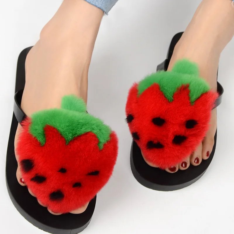 slipper real fur pompom (16)
