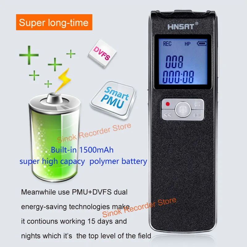 digital voice recorder 350hours super long time